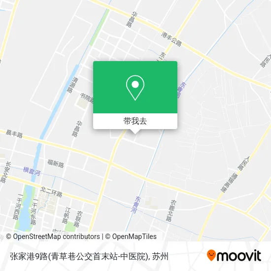张家港9路(青草巷公交首末站-中医院)地图