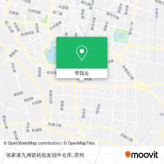 张家港九洲瓷砖批发冠中仓库地图