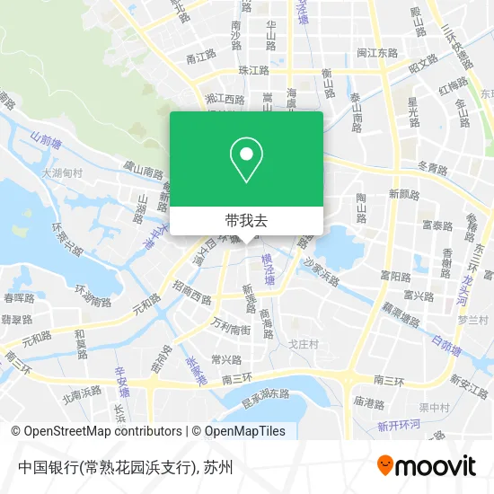 中国银行(常熟花园浜支行)地图