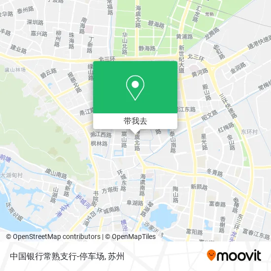 中国银行常熟支行-停车场地图