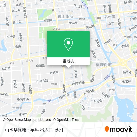 山水华庭地下车库-出入口地图