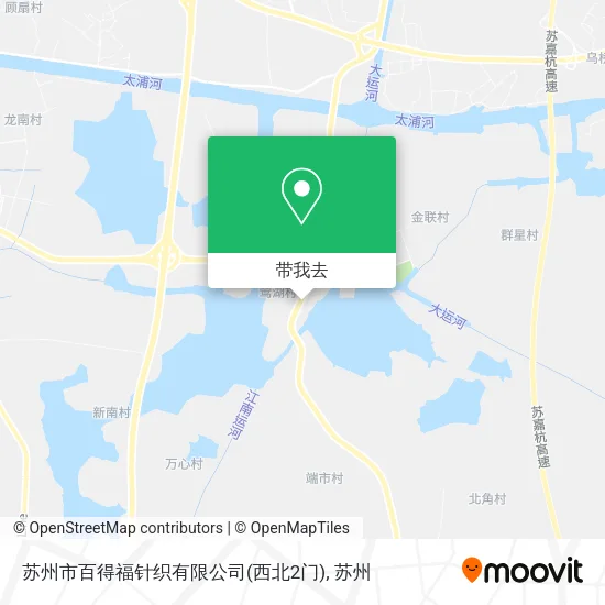 苏州市百得福针织有限公司(西北2门)地图