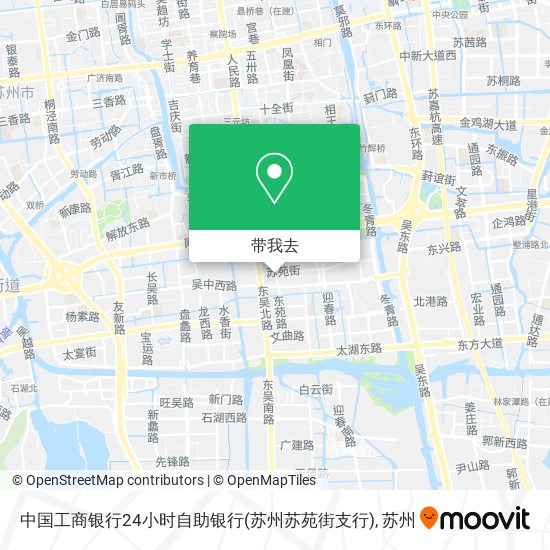 中国工商银行24小时自助银行(苏州苏苑街支行)地图