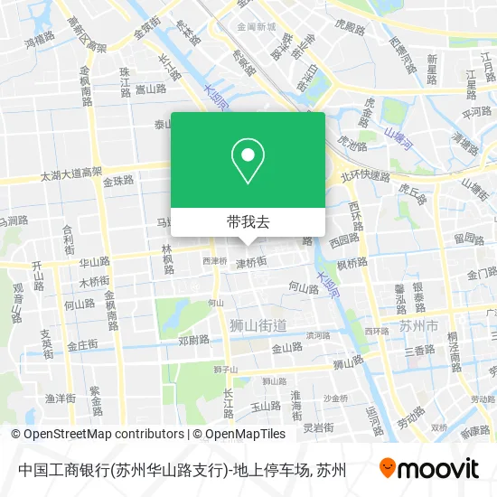 中国工商银行(苏州华山路支行)-地上停车场地图