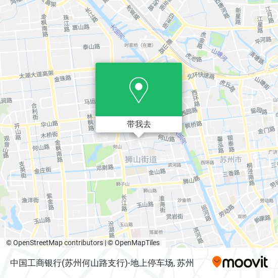 中国工商银行(苏州何山路支行)-地上停车场地图