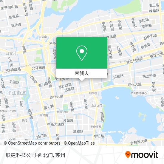 联建科技公司-西北门地图
