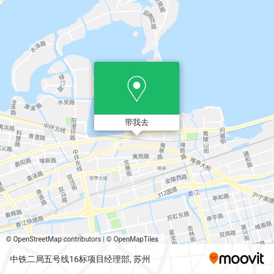 中铁二局五号线16标项目经理部地图