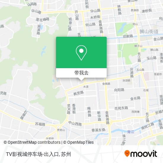 TV影视城停车场-出入口地图