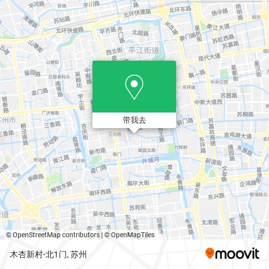 木杏新村-北1门地图