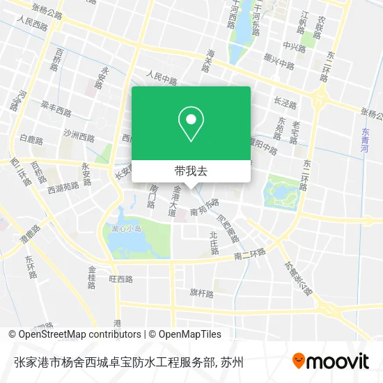 张家港市杨舍西城卓宝防水工程服务部地图