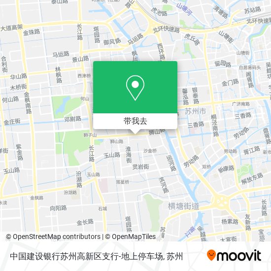 中国建设银行苏州高新区支行-地上停车场地图