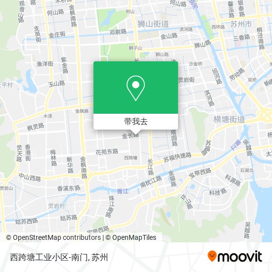 西跨塘工业小区-南门地图