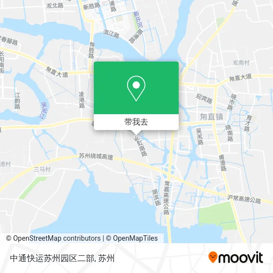 中通快运苏州园区二部地图