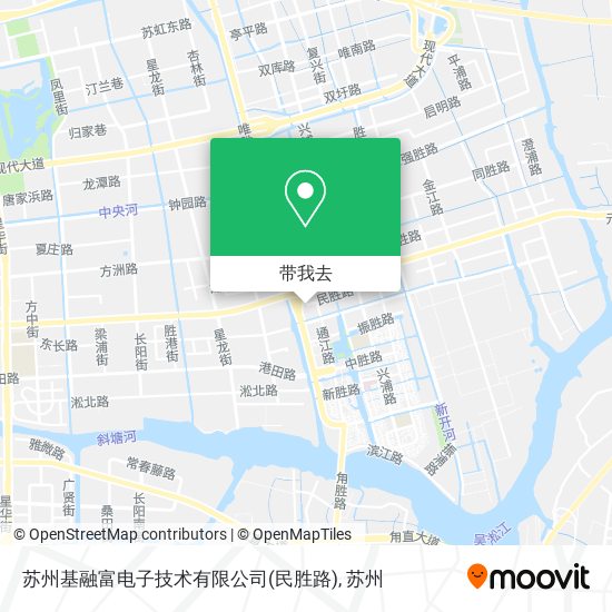 苏州基融富电子技术有限公司(民胜路)地图