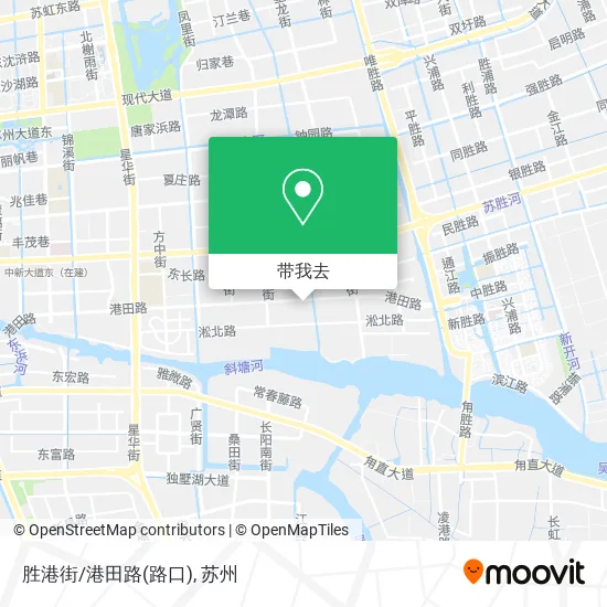 胜港街/港田路(路口)地图