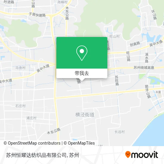 苏州恒耀达纺织品有限公司地图
