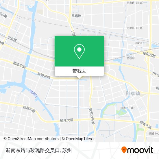 新南东路与玫瑰路交叉口地图