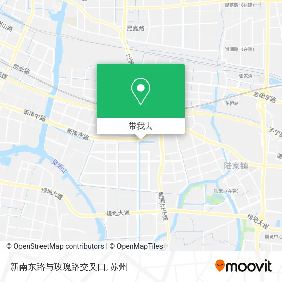 新南东路与玫瑰路交叉口地图