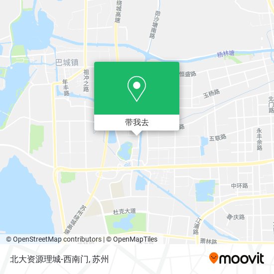 北大资源理城-西南门地图