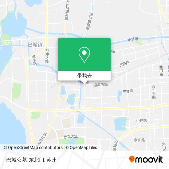 巴城公墓-东北门地图