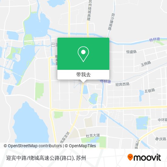迎宾中路/绕城高速公路(路口)地图