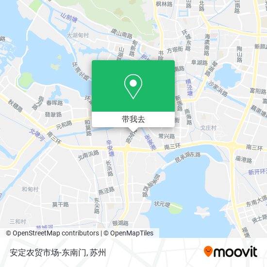 安定农贸市场-东南门地图