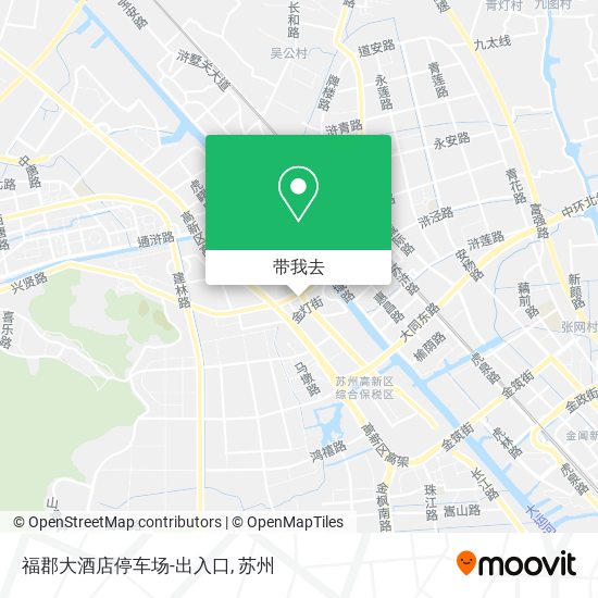 福郡大酒店停车场-出入口地图