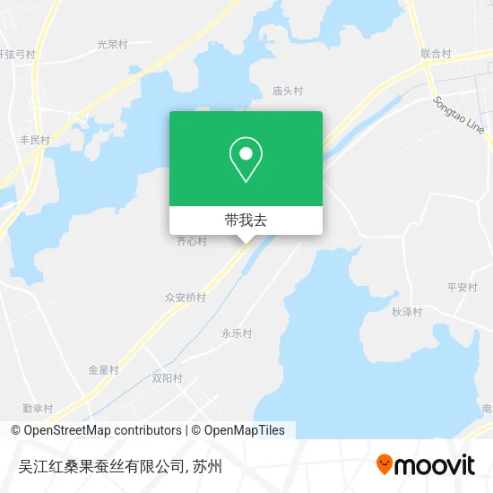 吴江红桑果蚕丝有限公司地图