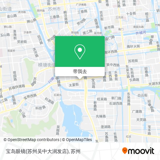 宝岛眼镜(苏州吴中大润发店)地图