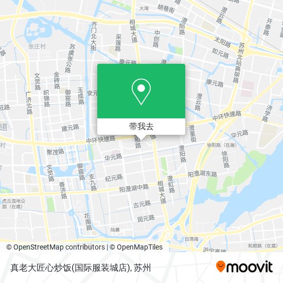 真老大匠心炒饭(国际服装城店)地图