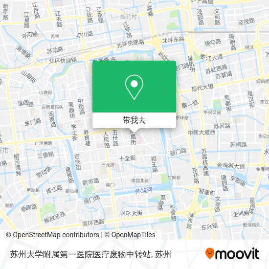 苏州大学附属第一医院医疗废物中转站地图