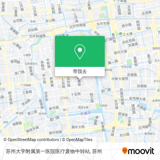 苏州大学附属第一医院医疗废物中转站地图