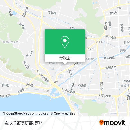 友联门窗装潢部地图