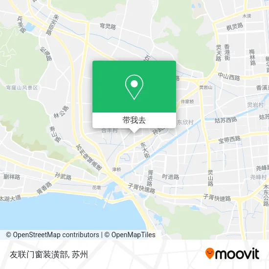 友联门窗装潢部地图