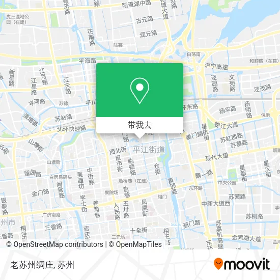 老苏州绸庄地图