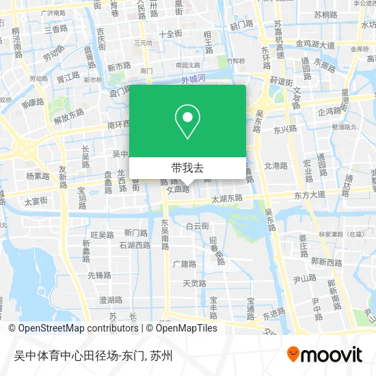 吴中体育中心田径场-东门地图