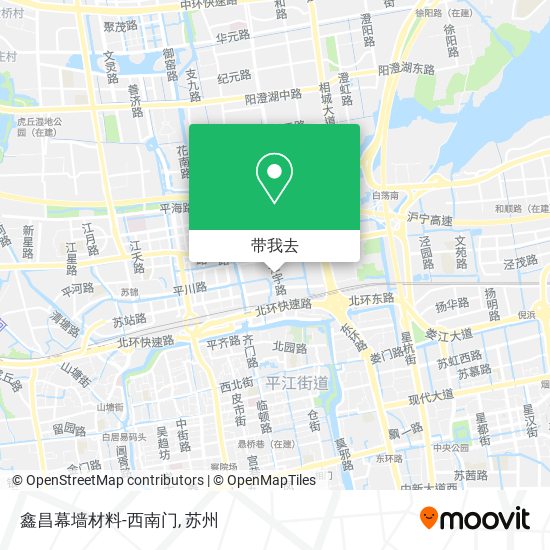 鑫昌幕墙材料-西南门地图