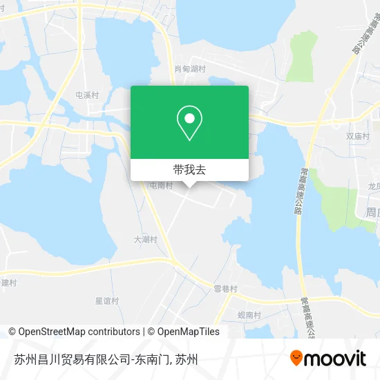 苏州昌川贸易有限公司-东南门地图