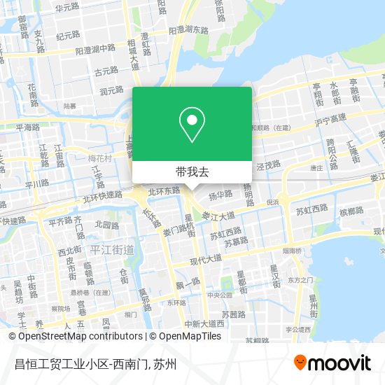昌恒工贸工业小区-西南门地图