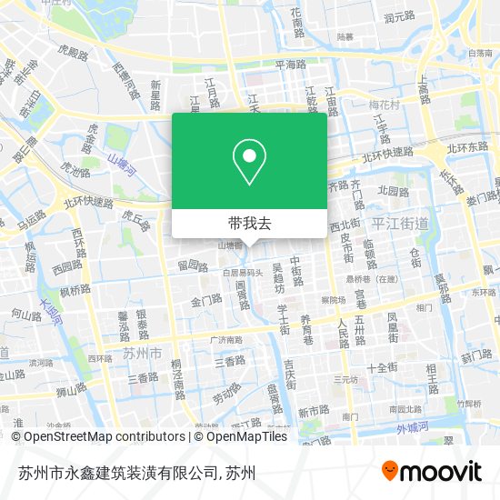 苏州市永鑫建筑装潢有限公司地图