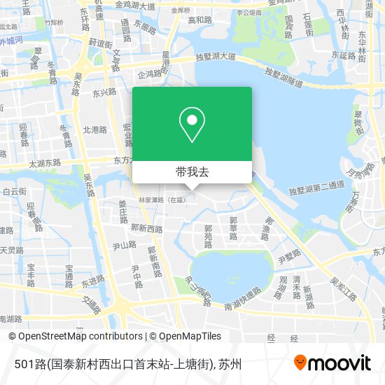 501路(国泰新村西出口首末站-上塘街)地图