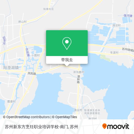 苏州新东方烹饪职业培训学校-南门地图
