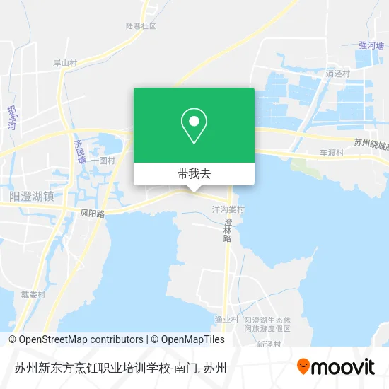 苏州新东方烹饪职业培训学校-南门地图