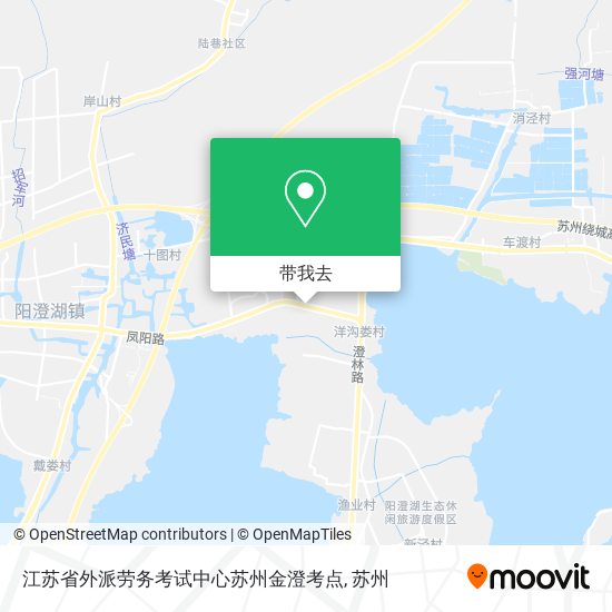 江苏省外派劳务考试中心苏州金澄考点地图