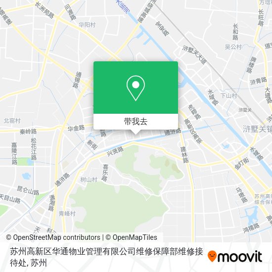 苏州高新区华通物业管理有限公司维修保障部维修接待处地图