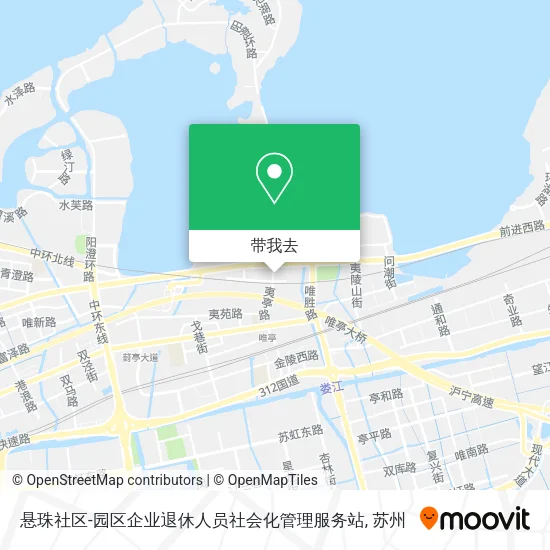 悬珠社区-园区企业退休人员社会化管理服务站地图