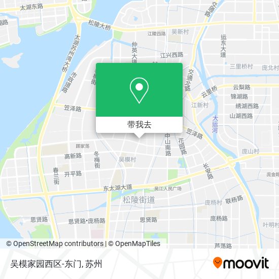 吴模家园西区-东门地图