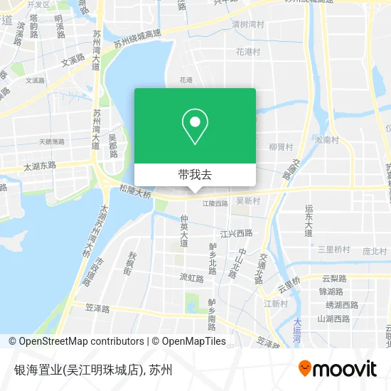 银海置业(吴江明珠城店)地图