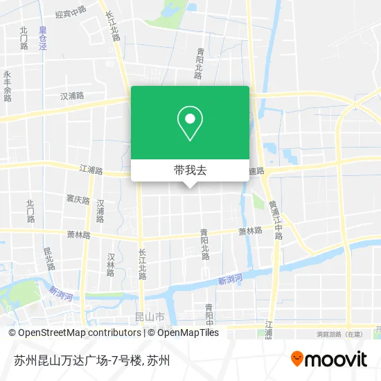 苏州昆山万达广场-7号楼地图
