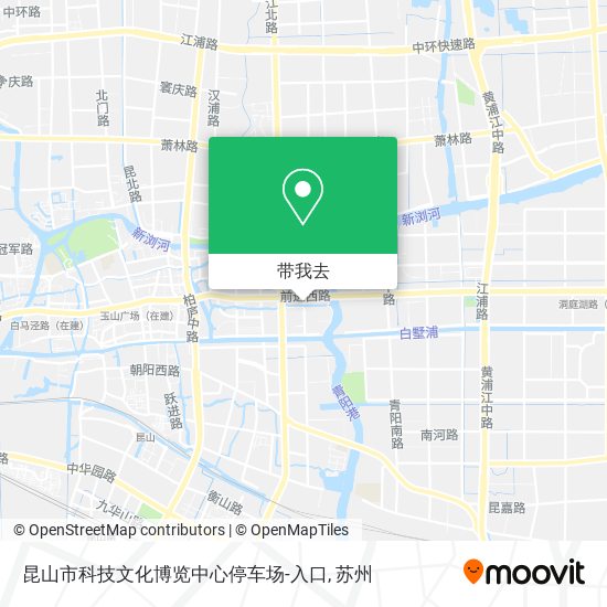 昆山市科技文化博览中心停车场-入口地图